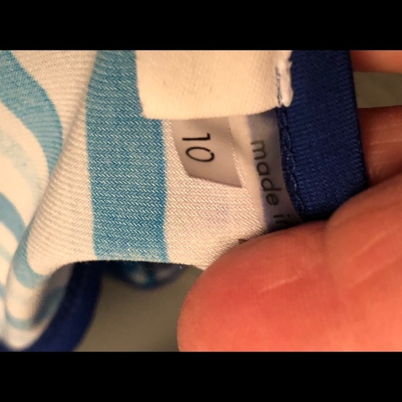 Calvin Klein size 10 blue maxi dress elongating diagonal stripe,slimming - Picture 10 of 16